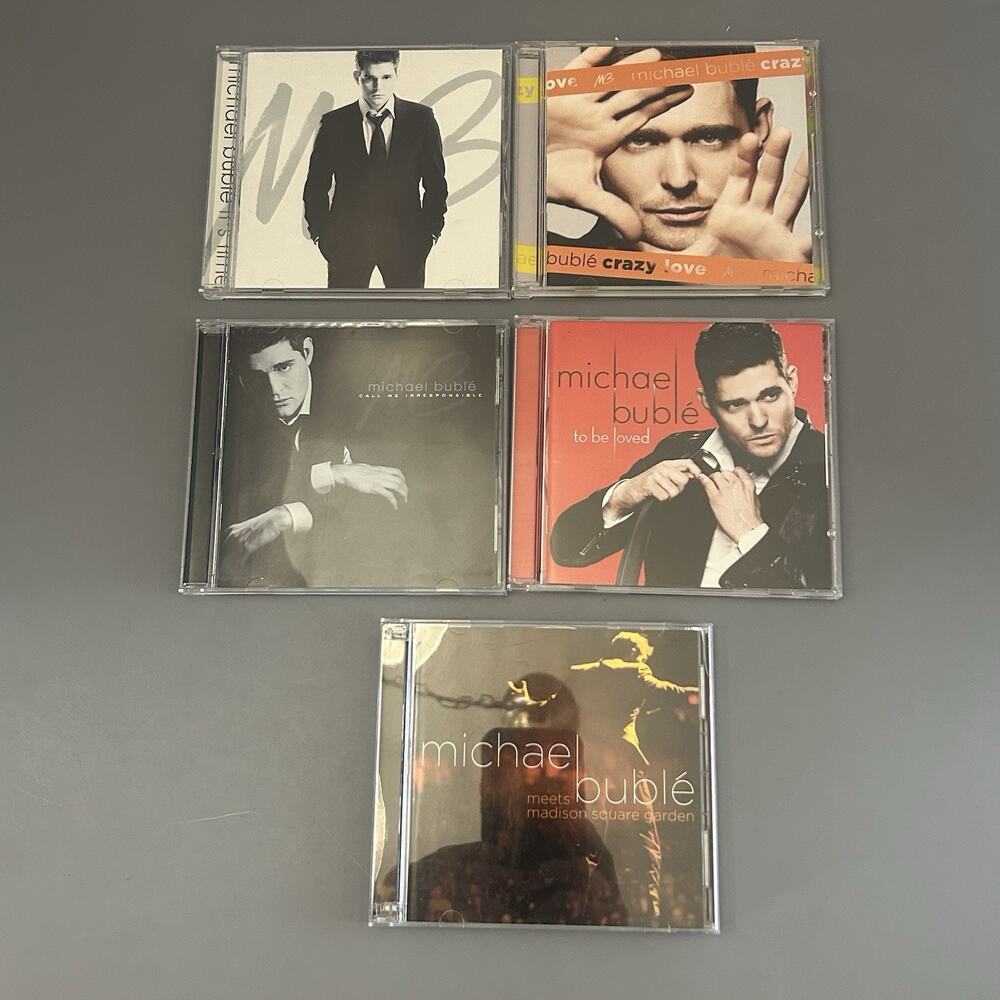 Michael Buble CD Lot of 5 It’s Time Call Me Crazy Love To Be Love Madison Garden